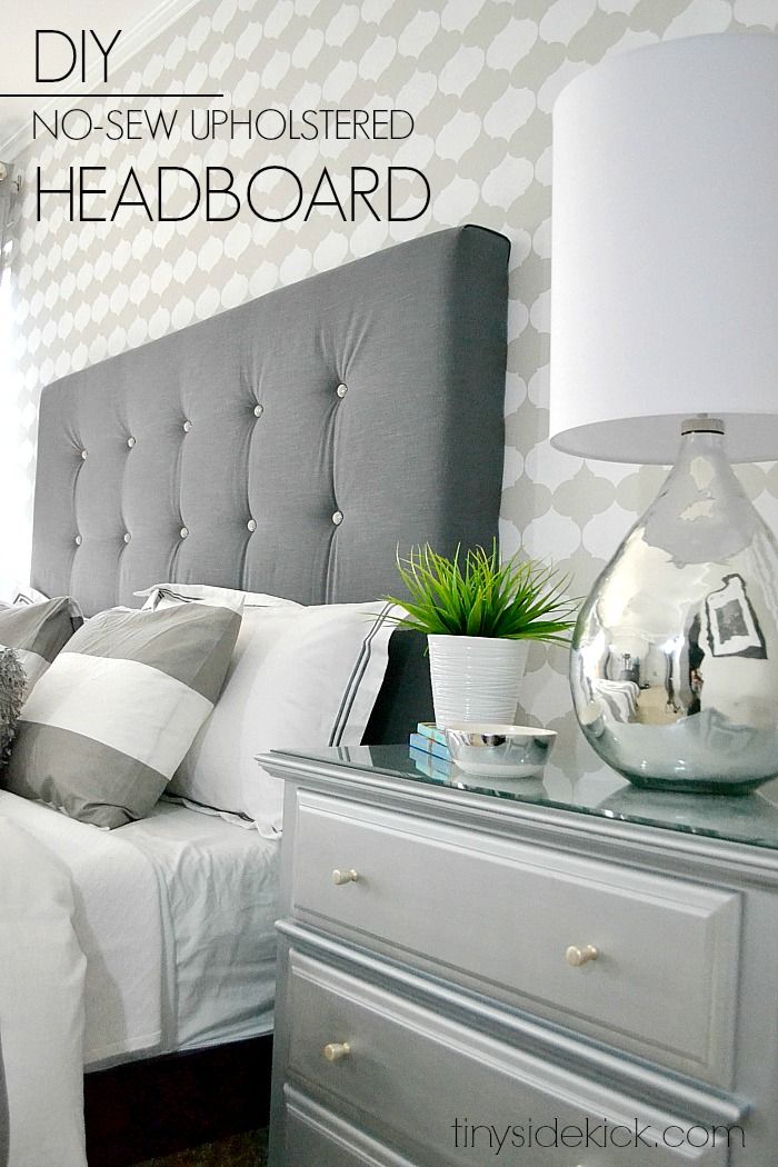 DIY headboard DIY upholstered headboard with a high-end look!  with TBTYIZS studs
