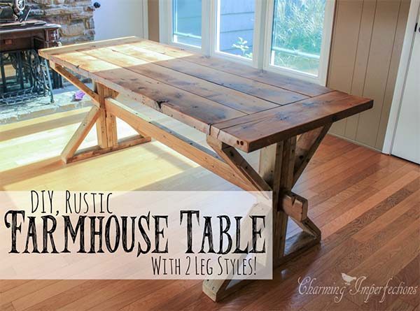 DIY rustic farmer's table YSUVBKS