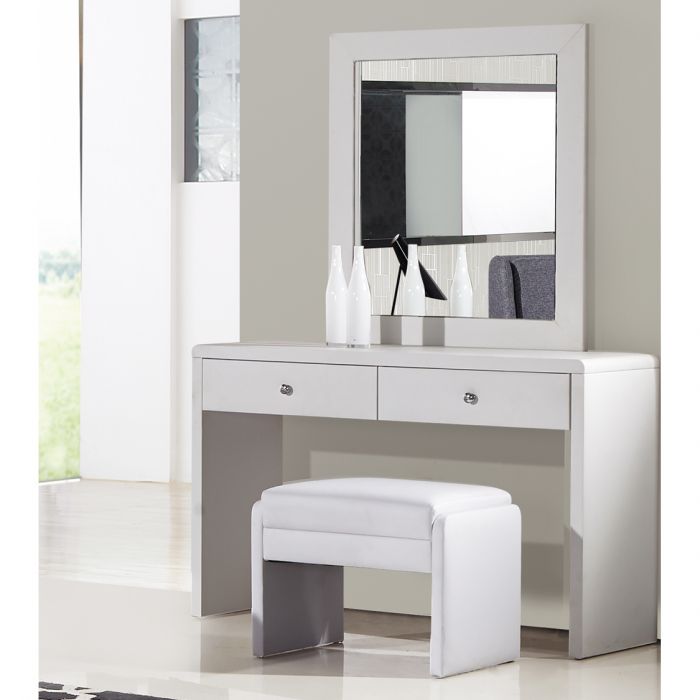 Dresser with mirror American Eagle jt001-w modern white 2-drawer dresser mirror stool set BOUMJWH