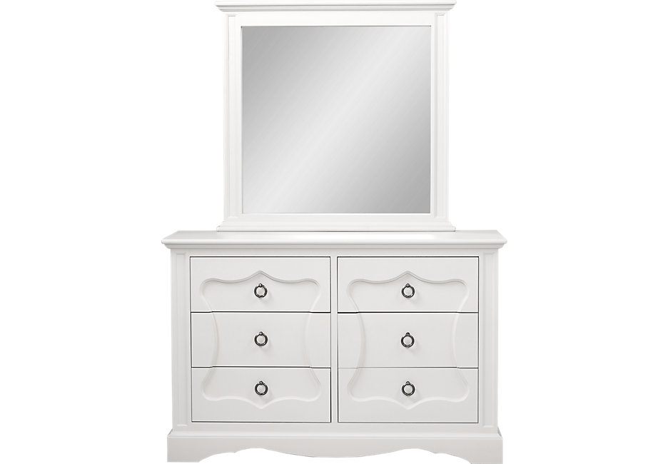 Dresser with mirror lyla white dresser & mirror set - dresser / mirror colors JHOWMYF