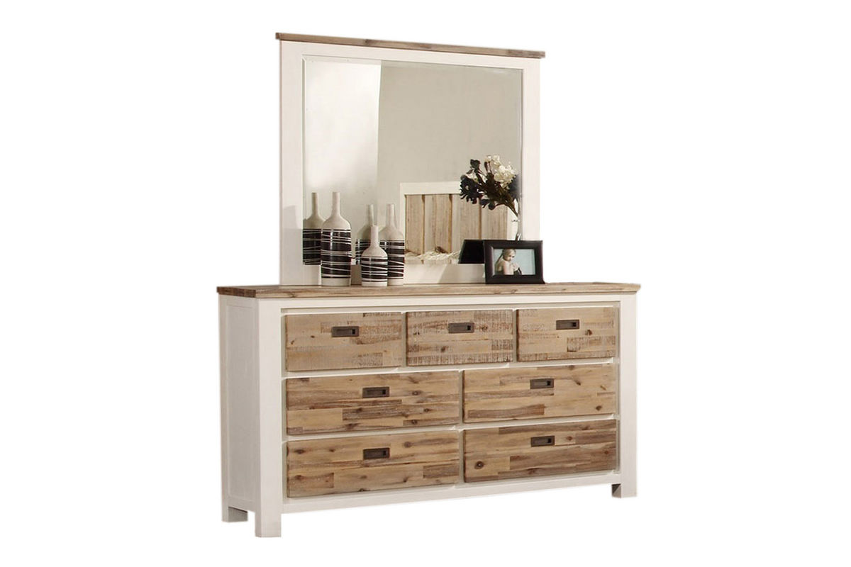 Dresser with mirror Western dresser + mirror by Gardner-white furniture RPQOWIY