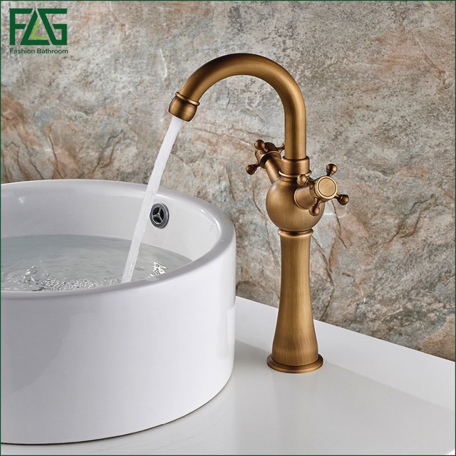 European Nordic Retro Basin Faucet 100% Copper Retro Antique Bathroom Faucets YKRHNDZ