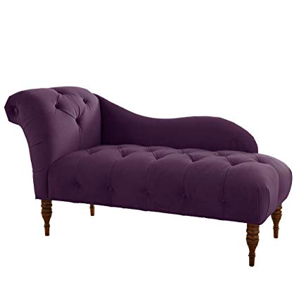 Swoon couch Skyline furniture tufted swoon sofa, velvet aubergine NBLTLAU