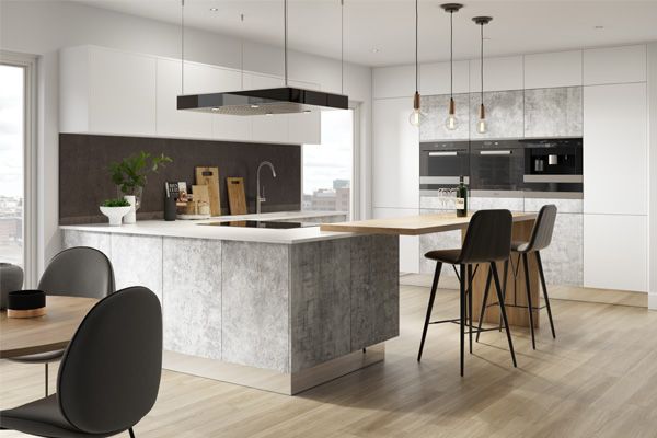 Fitted kitchens Omega kitchens - bellato gray modern NDSRFRV