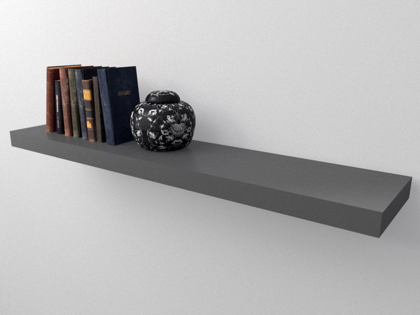 floating shelf set stone gray 1150x250x50mm - the shelf store NEAXOXF