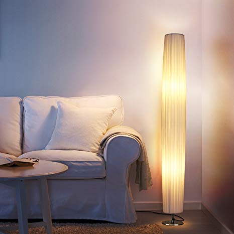 Floor lamps Albrillo LED floor lamp with fabric shades, 46 inches high modern RNUUUDB