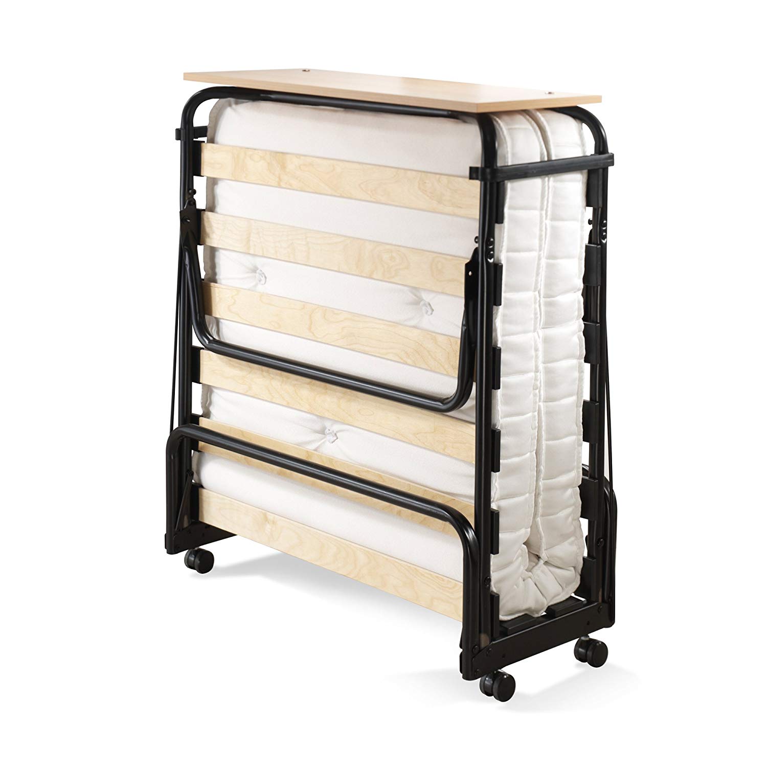 Folding beds amazon.com: Jay-be Contour folding bed with pocket spring mattress and strong MBDPNKH