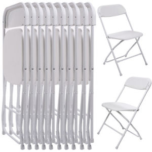 Folding chairs Image is loading 10-pack-commercial-wedding-quality-stackable-plastic-foldable-RNZMDHC
