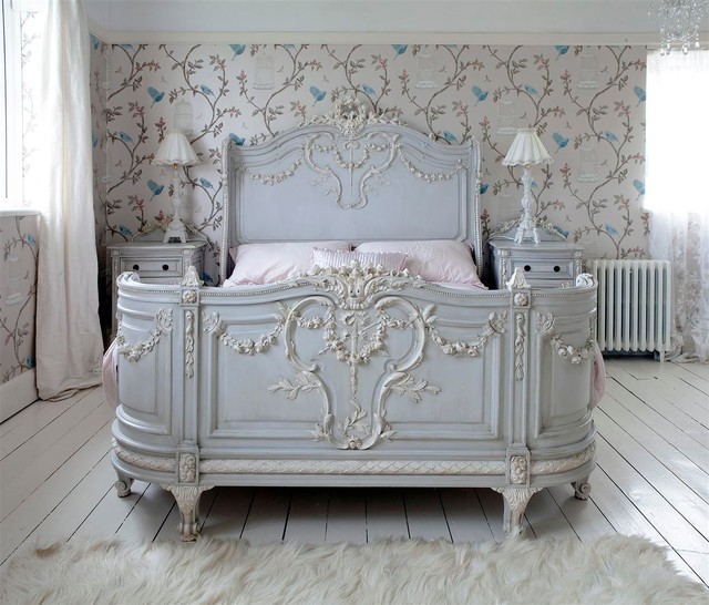 French bedroom Bonaparte French bed Shabby chic style bedroom BBCFZUR