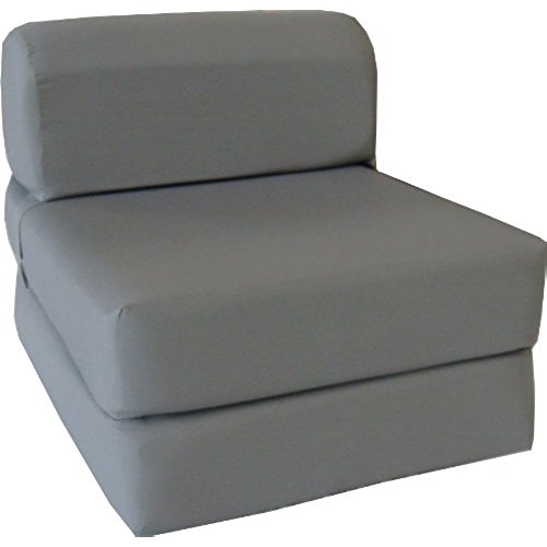 Futon chair gray sleeping chair Folding foam bed size 6 OTIZYLT
