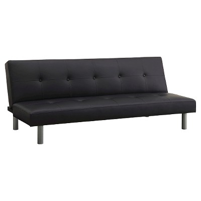 Futon couch black futons OMKFSKS