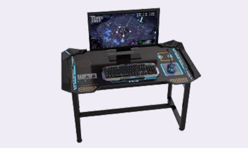 Gaming computer table e-blue glowing PC gaming table GQZFUYM