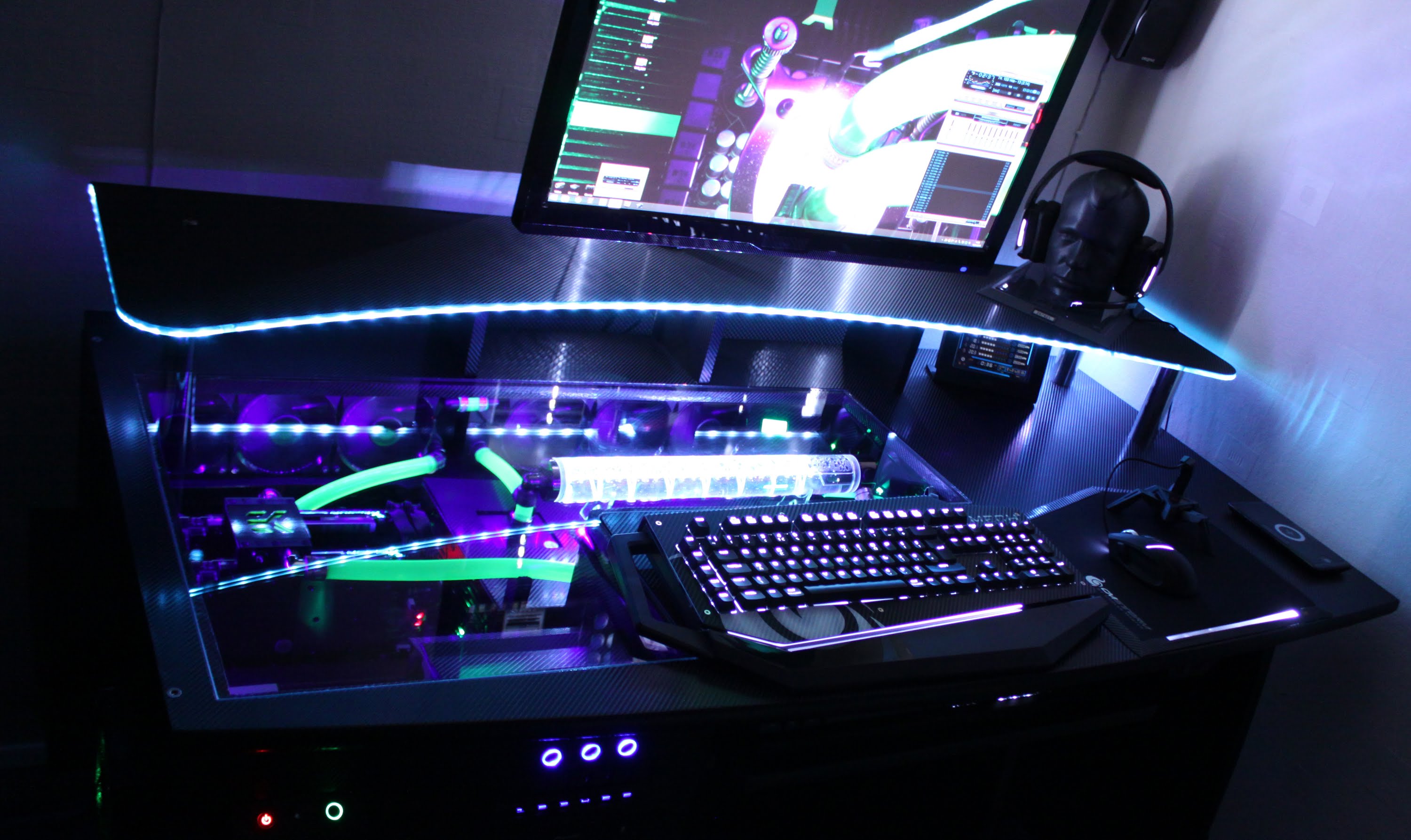 Gaming computer desk ultimate gaming pc custom desk - youtube FIIPFHW