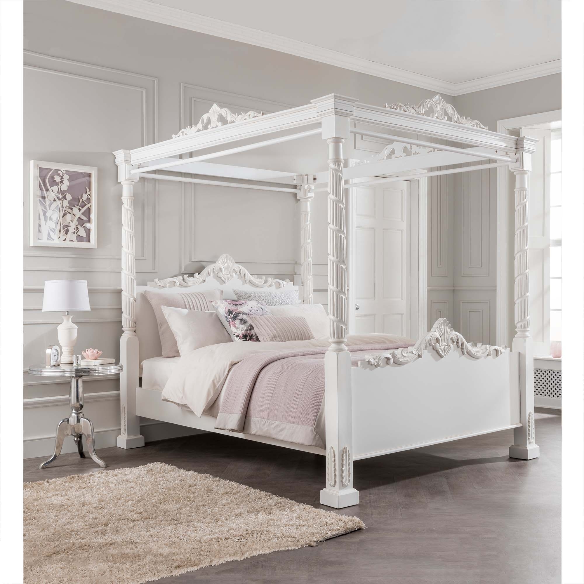 Garage beautiful four poster bed 2 lincoln antique french style p38353 30563 KCGIAUV