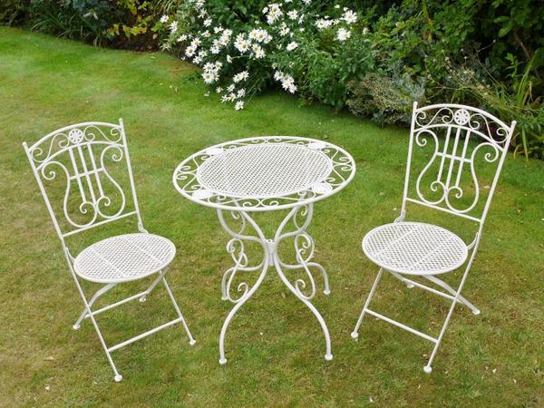 Garden bistro sets white French style bistro set - olive and sage, olive and QXGNPZO
