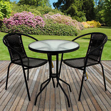 garden tables and chairs black braided bistro sets table chair terrace garden furniture garden furniture dining area EIKKNTW