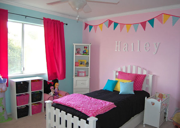 Bedroom ideas for girls, if the little girl you're decorating for is pink, mix up YWABBVJ