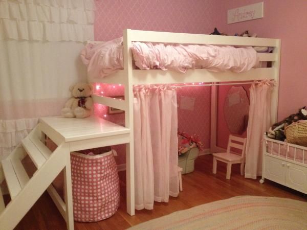 Girls beds little girls jr.  Loft bed |  do it yourself home projects from PBTINQH
