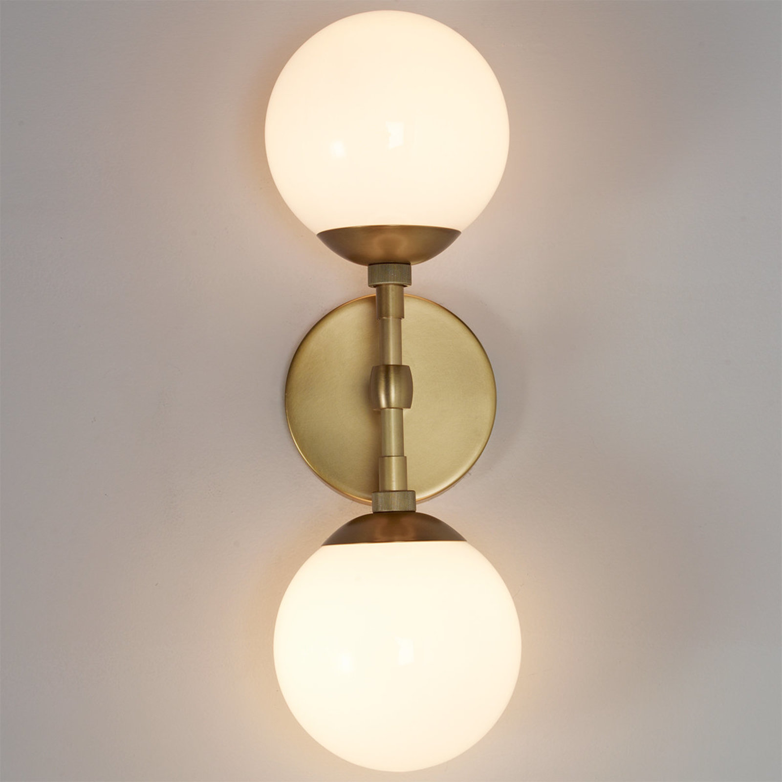 Globe Lighting Mod Globe two-flame linear wall lamp Antique_brass VSRMCBT