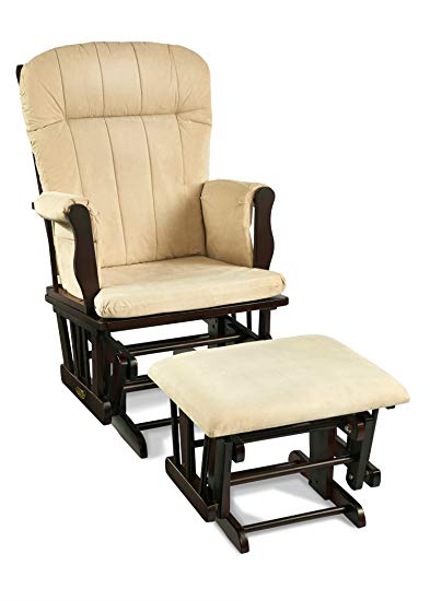 graco Avaalon Glider rocker with ottoman, espresso (discontinued by the manufacturer) (discontinued KWVEQOF