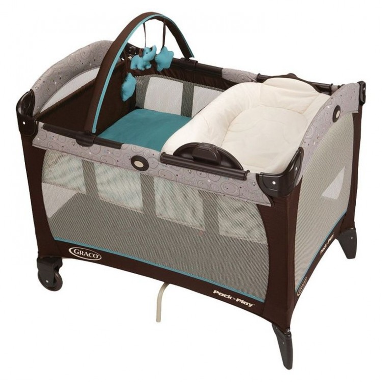 graco pack & Play baby bed with changer / napper EWSBFVT