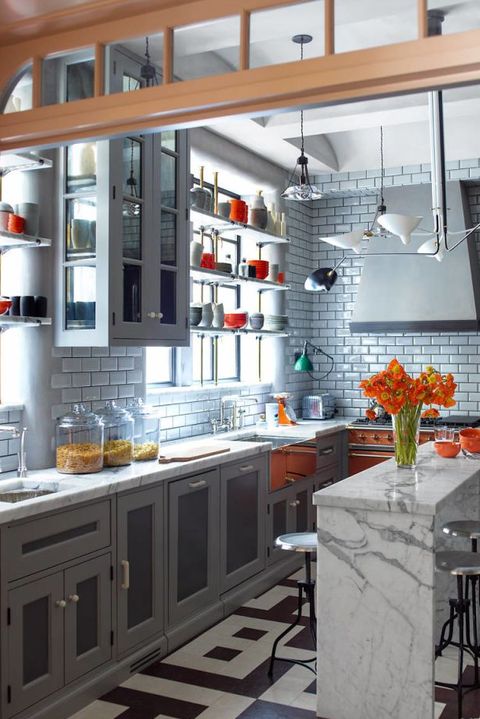 32 best gray kitchen ideas - photos of the modern gray kitchen ...