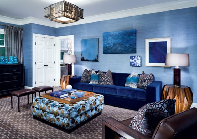 great blue living room ideas GPVWPOL