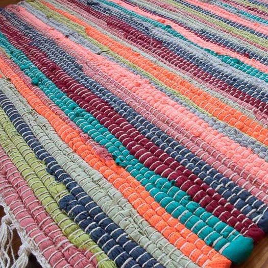 high quality, hard-wearing traditional 100% recycled fair trade rag rugs AQONCKM