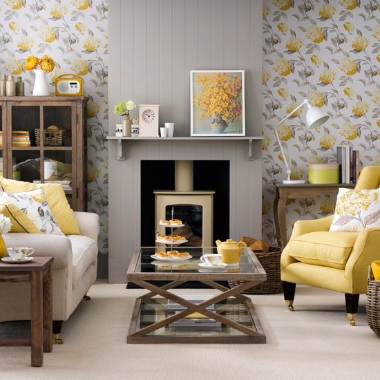 Gray and yellow living room ideas and decor inspirations |  Ideal Ho