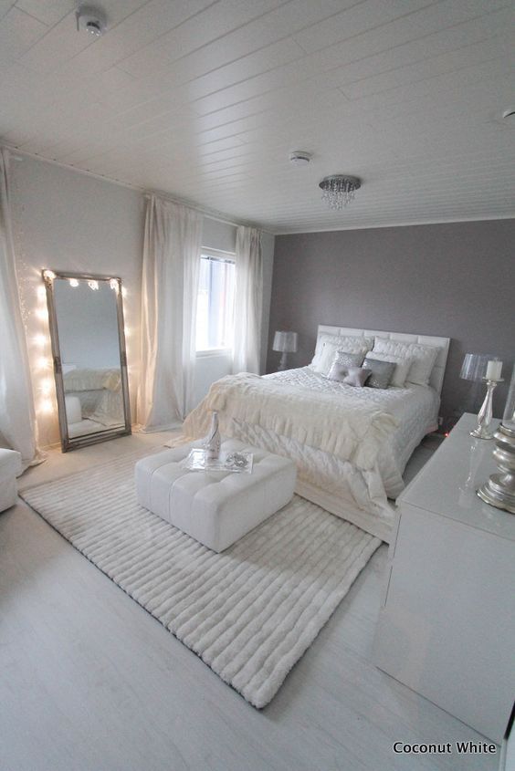 40 gray bedroom ideas & decor |  Gray and white bedroom |  Decoholic.