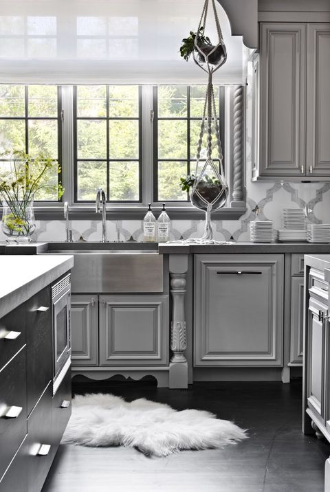 32 best gray kitchen ideas - photos of the modern gray kitchen ...