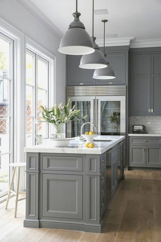 30 cool gray kitchen ideas 2020 (for a stylish kitchen) - Dovenda ...