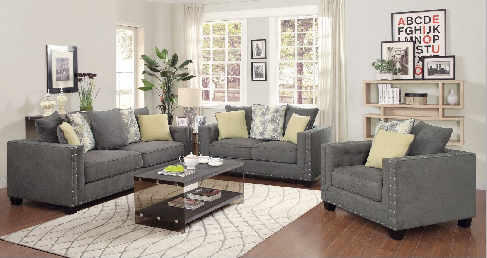 gray living room furniture coasters furniture Kelvington anthracite gray fabric Living QZPTYHT