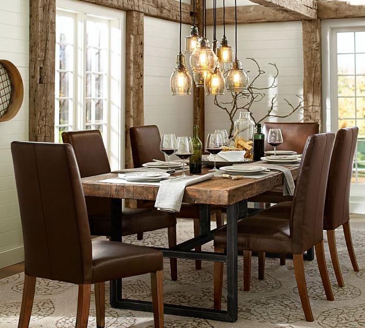 Griffin dining table made of reclaimed wood, old pine |  Pottery barn RHUDNCI