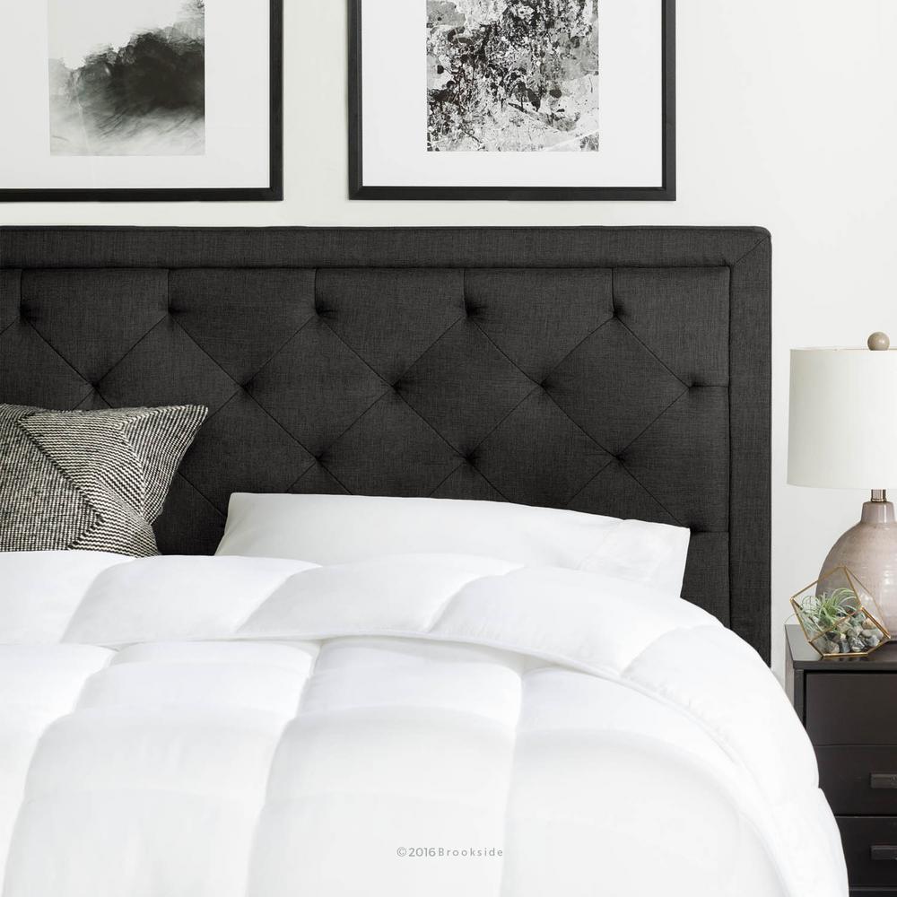 Headboards that got this review from: Upholstered Charcoal King with Diamond Tufted Headboard BDPCRIN