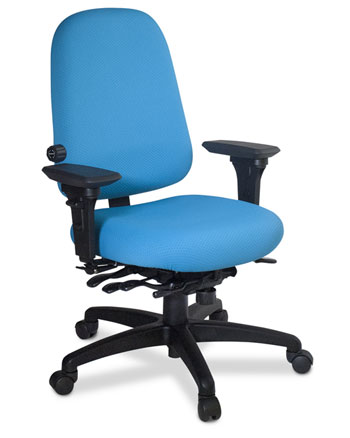 Ergonomic chair with high back, adjustable lumbar spine FAMAFTY