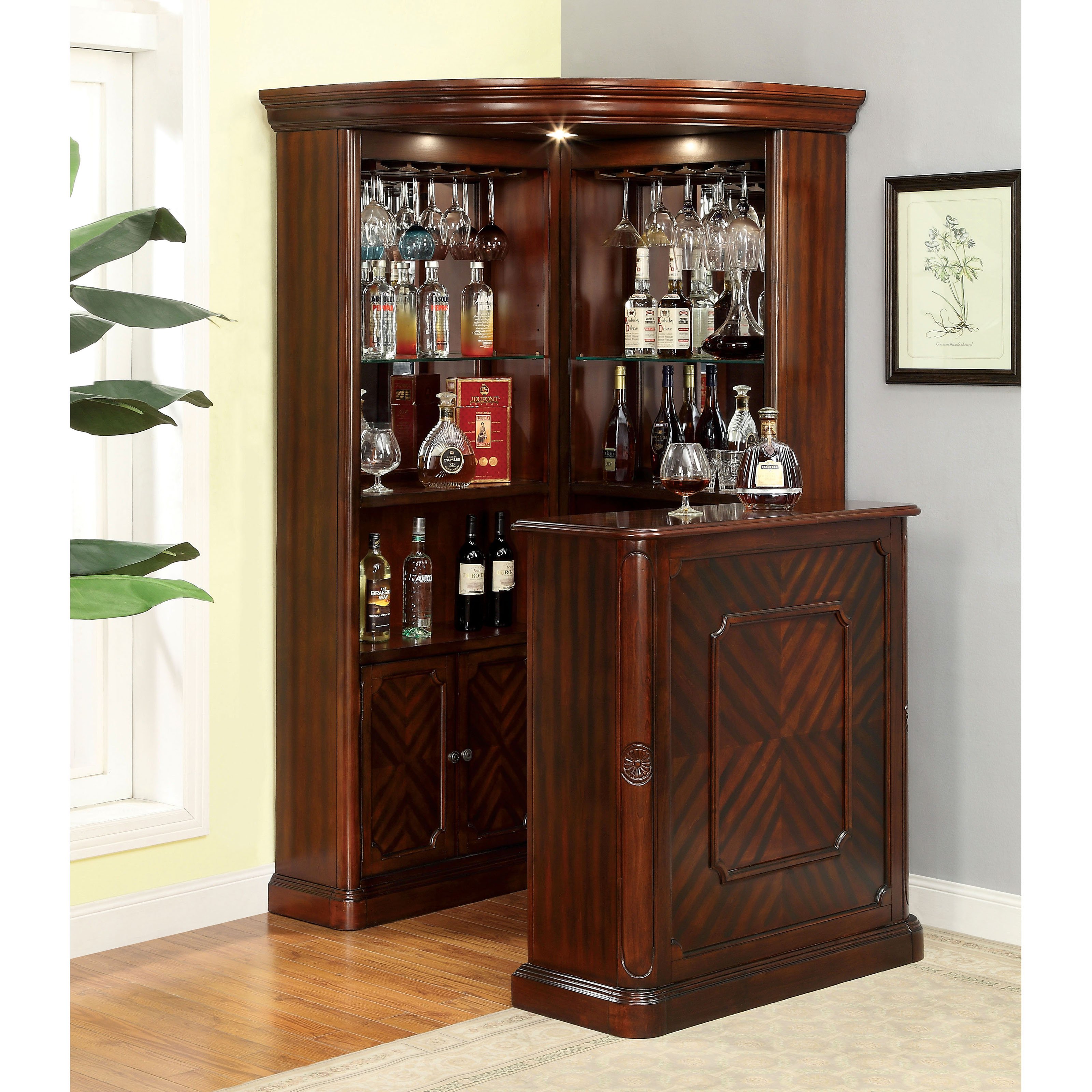 Home bar furniture Möbel von Amerika Wolfgang home bar cabinet |  Hayneedle PJWCSBD
