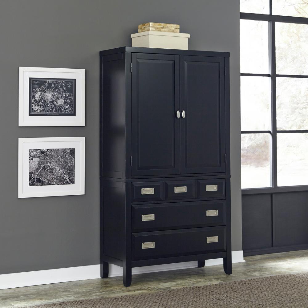 Home Styles Prescott black cabinet GUTCSSW