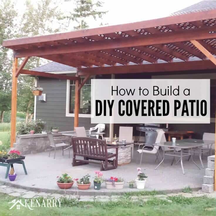 How to build a do-it-yourself covered terrace with mesh and NRFYPTW