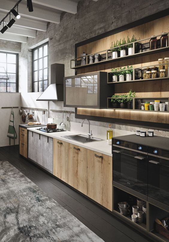 Industrial and rustic designs that have resurfaced from the new LOFT kitchen.