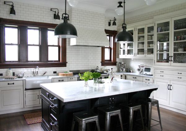 10 lighting ideas for industrial kitchen islands for an eye-catcher
