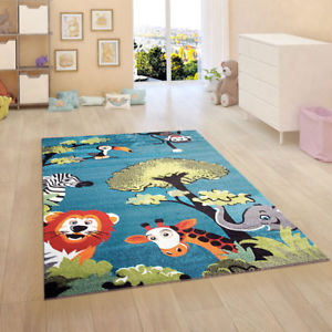 children's carpets image is loading children's carpets-blue-jungle-children's room-carpets-unisex-children- XEQNQUB