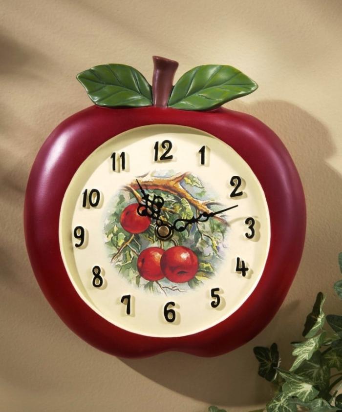 Kitchen clocks 15 fruity and stylish kitchen wall clocks SPZKAPS