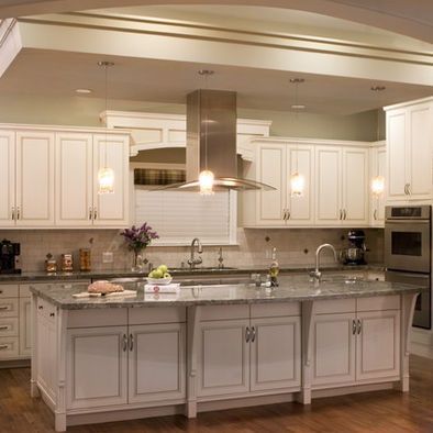 KITCHEN ISLANDS WITH COOKING PLATES |  Kitchen hob in island design.