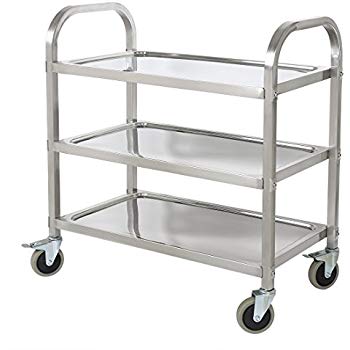 Kitchen trolley hlc stainless steel 3-tier kitchen trolley shelf Service trolley, kitchen KSRDERB