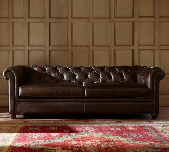 Leather furniture Chesterfield leather sofa ZZXXLJF