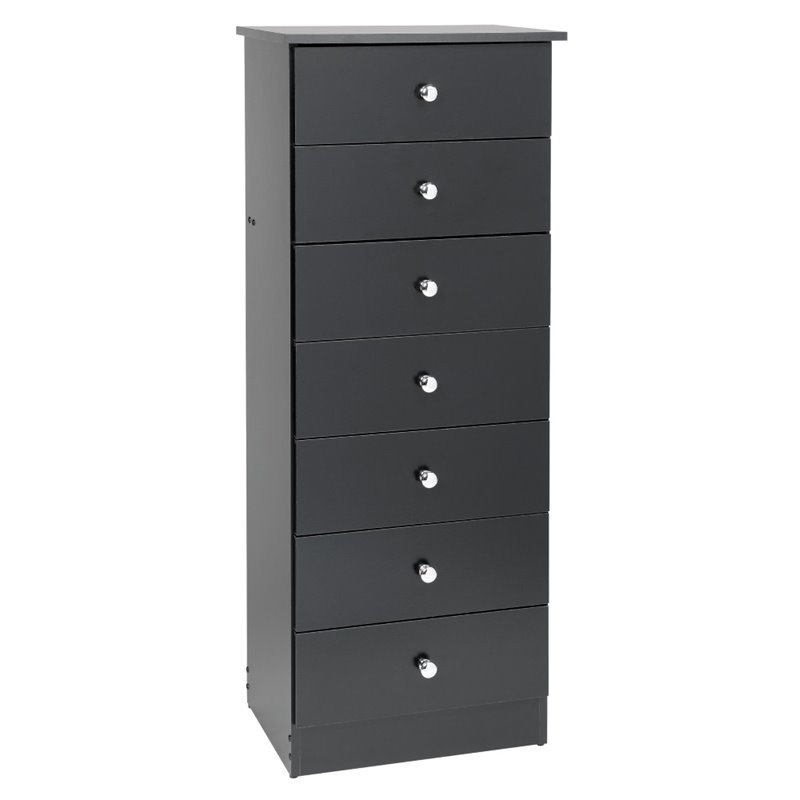 Lingerie chest of drawers 7 drawers lingerie chest of drawers in black XWQHXEY