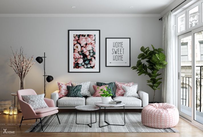 Pink accent chairs living room |  Pink living room, chic living.