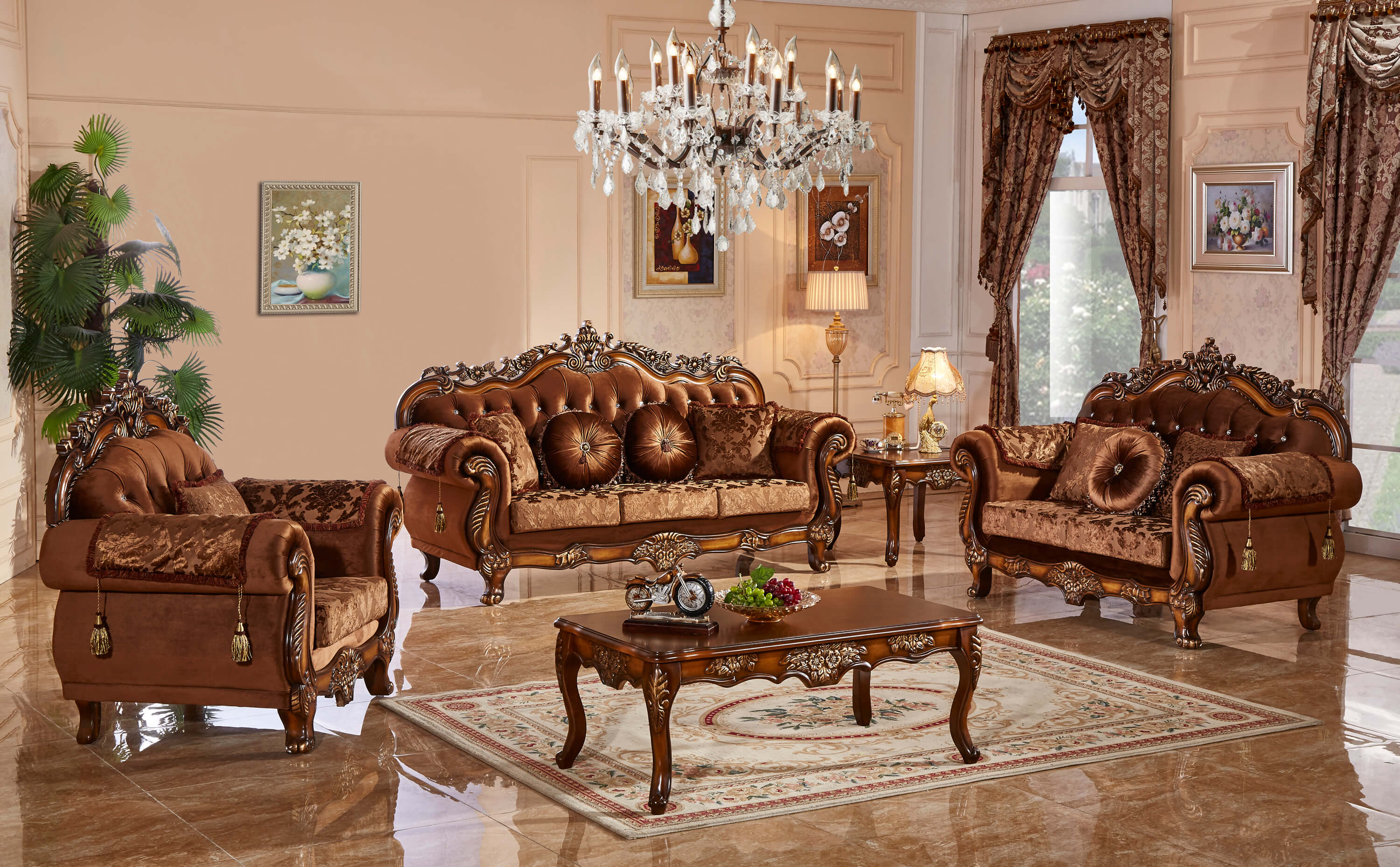 Living room set Meridian furniture Living room collection |  Living room sets made of fabric HNKJFID