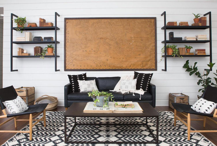 These ideas for living room shelves will make your organizational dreams come true.